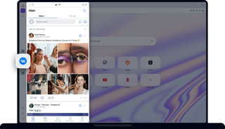 VKontakte på skrivebordet